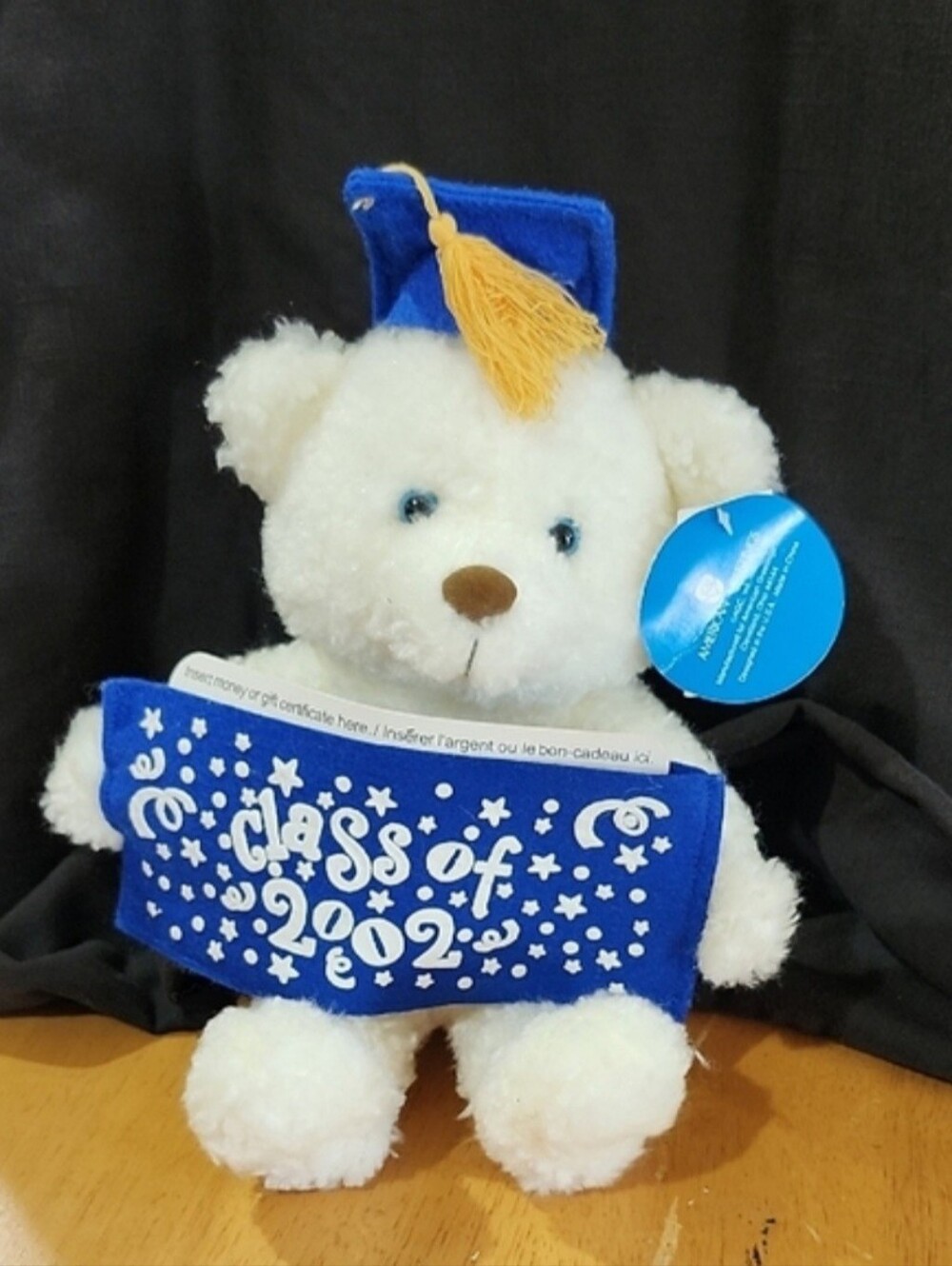 Vintage American Greetings Class of 2002 Graduation Teddy Bear